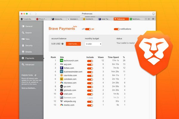 Brave to Integrate Bitcoin Micropayments: For 