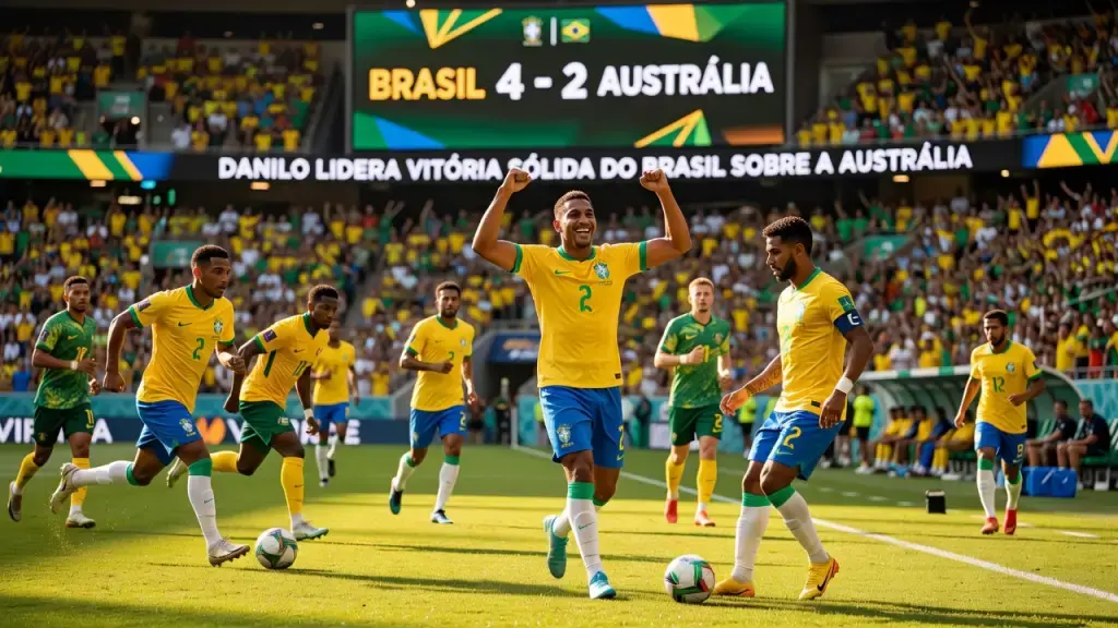 Danilo Lidera Vitória Sólida do Brasil Sobre a Austrália